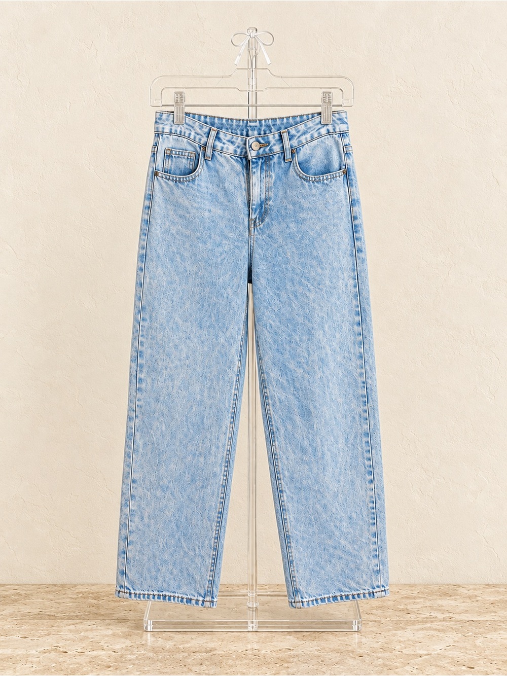Classic Light Blue Women’s Straight-Leg Jeans